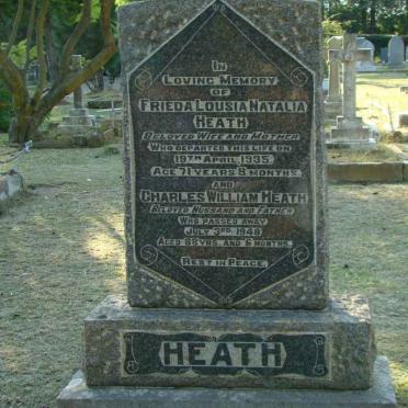 HEATH Charles William -1948 &amp; Frieda Louisa Natalia -1935