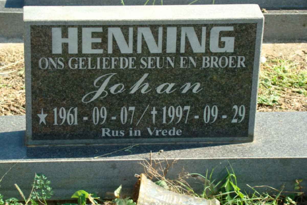 HENNING Johan 1961-1997