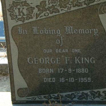 KING George F. 1880-1959