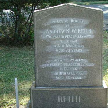 KEITH Andrew S.W. -1954 &amp; Mary -1958