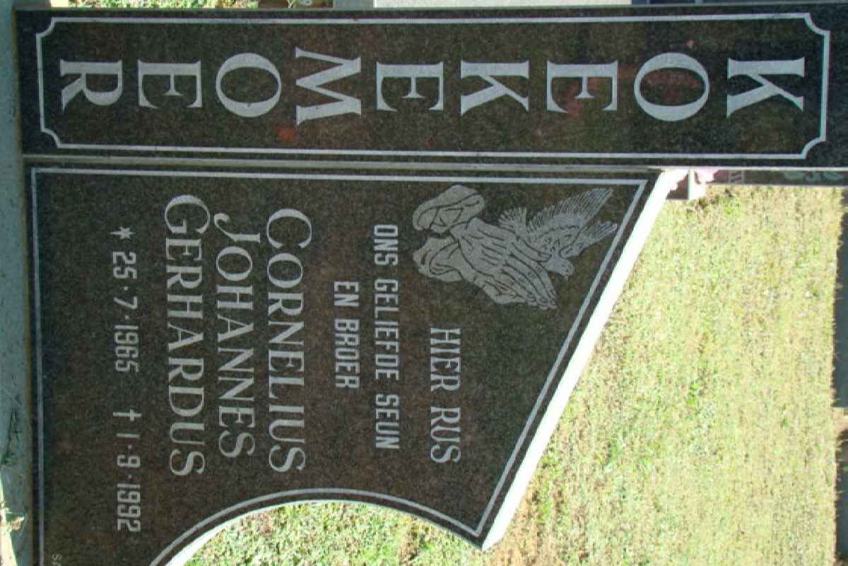 KOEKEMOER Cornelius Johannes Gerhardus 1965-1992