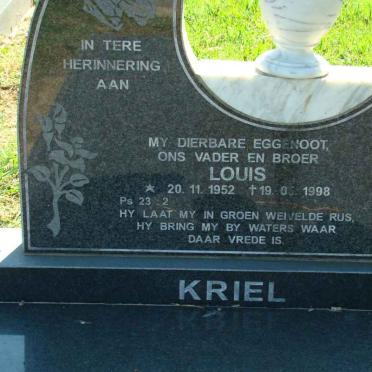 KRIEL Louis 1952-1998