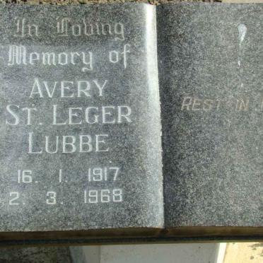 LUBBE Avery St. Leger 1917-1968