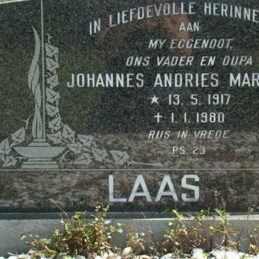 LAAS Johannes Andries Marthinus 1917-1980