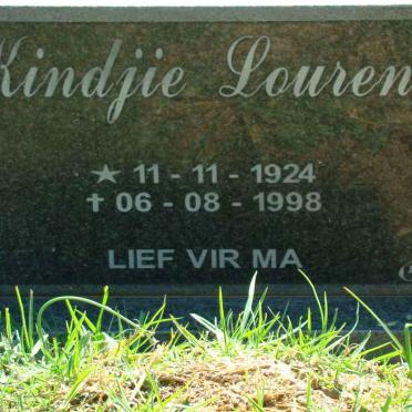 LOURENS Kindjie 1924-1998