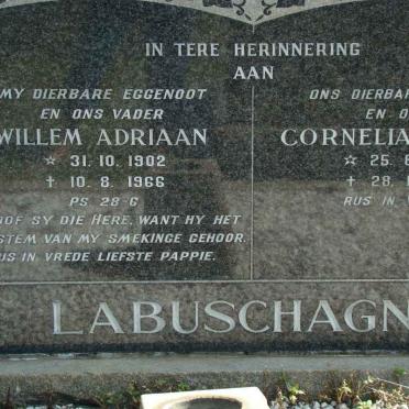 LABUSCHAGNE Willem Adriaan 1902-1966 &amp; Cornelia Aletta 1908-1991