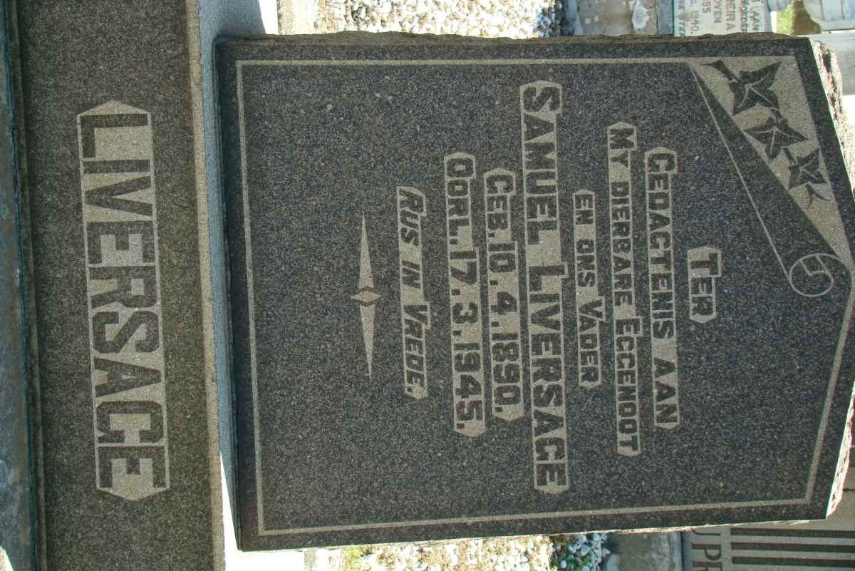 LIVERSAGE Samuel 1890-1945