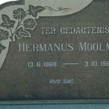 MOOLMAN Hermanus 1868-1968