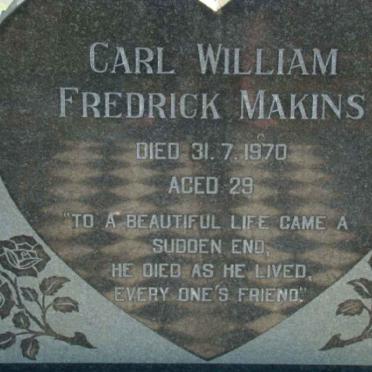 MAKINS Carl William Fredrick -1970