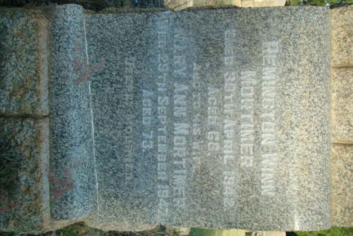 MORTIMER Remington Winn -1942 &amp; Mary Ann -1947