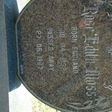 MOSS Rose Edith 1892-1987