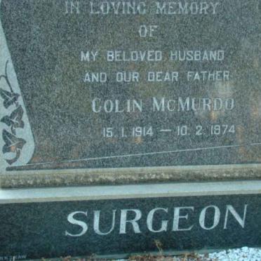 McMURDO Colin 1914-1974