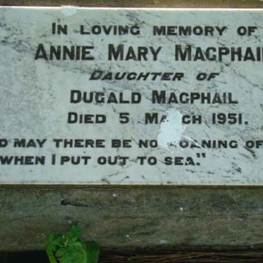 MacPHAIL Annie Mary  -1951