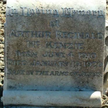 McKENZIE Arthur Reginald 1910-1920