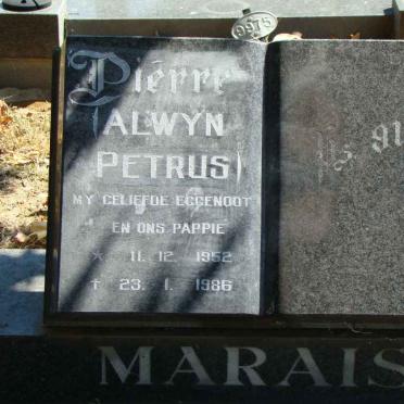 MARAIS Pierre Alwyn Petrus 1952-1986