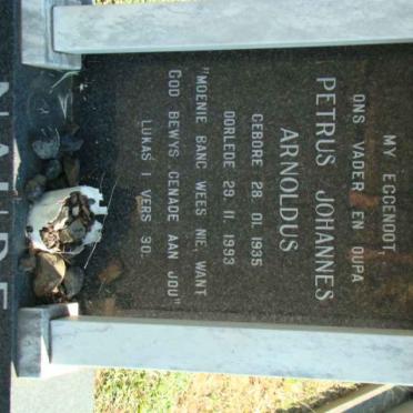 NAUDE Petrus Johannes Arnoldus 1935-1993
