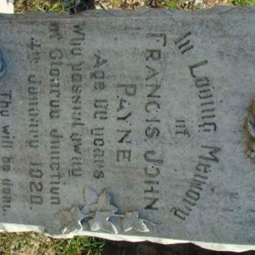 PAYNE Francis John -1920