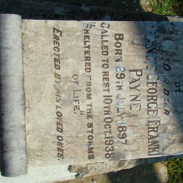 PAYNE Francis George 1897-1938