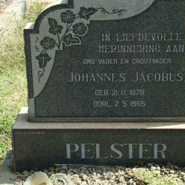 PELSTER Johannes Jacobus 1878-1965