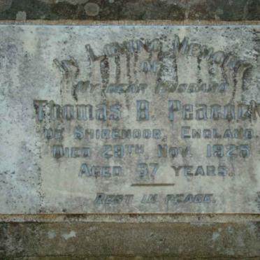 PEACOCK Thomas B.  -1925