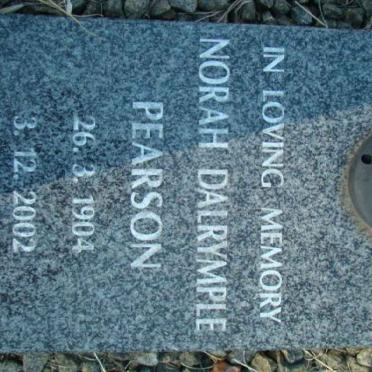 PEARSON Norah Dalrymple 1904-2002