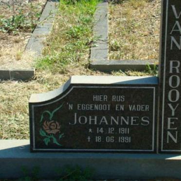 ROOYEN Johannes, van 1911-1991