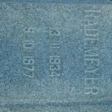 RADEMEYER Hitler 1934-1977