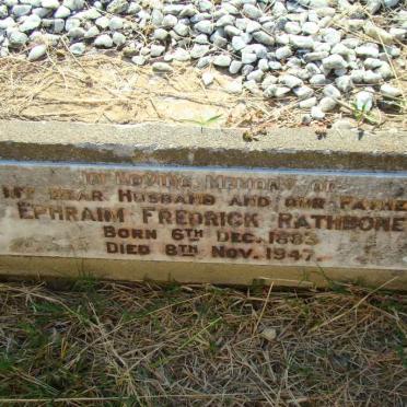 RATHBONE Ephraim Fredrick 1883-1947