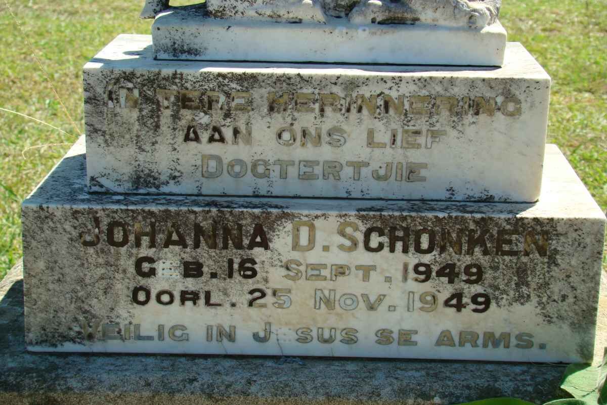 SCHONKEN Johanna D. 1949-1949