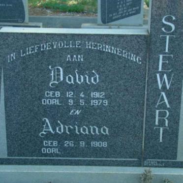 STEWART David 1912-1979 &amp; Adriana 1908-