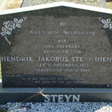 STEYN Hendrik Jakobus  1925-1986