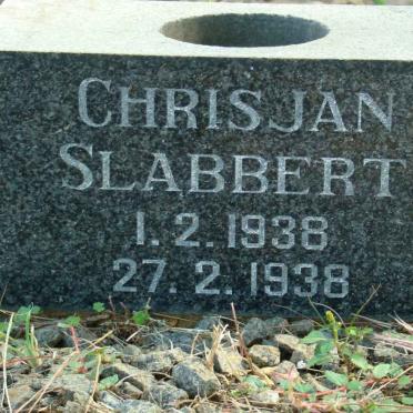 SLABBERT Chrisjan 1936-1938