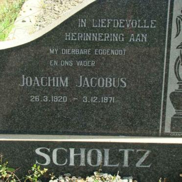 SCHOLTZ Joachim Jacobus 1920-1971