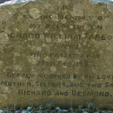 TARBOTOM Richard William -1932