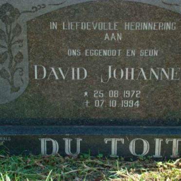 TOIT David Johannes, du 1972-1994