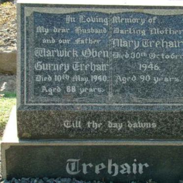 TREHAIR Warwick Oben Gurney -1940 &amp; Mary -1946