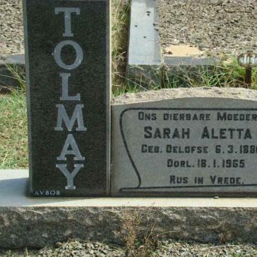 TOLMAY Sarah Aletta nee OELOFSE 1890-1965