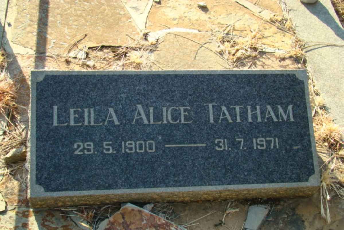 TATHAM Leila Alice 1900-1971