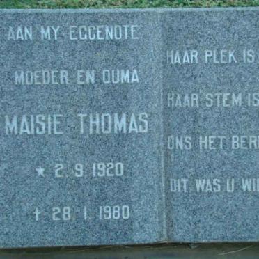 THOMAS Maisie 1920-1980