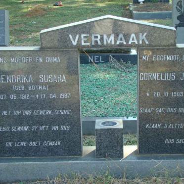 VERMAAK Cornelius Johannes 1903-1981 &amp; Hendrika Susara BOTHA 1912-1987