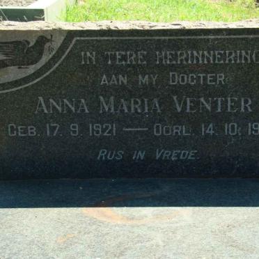VENTER Anna Maria 1921-1925