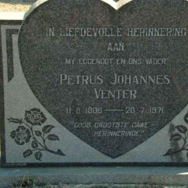 VENTER Petrus Johannes 1906-1971