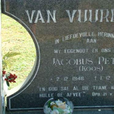 VUUREN Jacobus Petrus, van 1948-1988