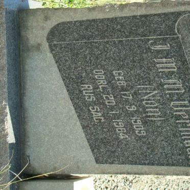 VERMAAK J.M.M. 1909-1964