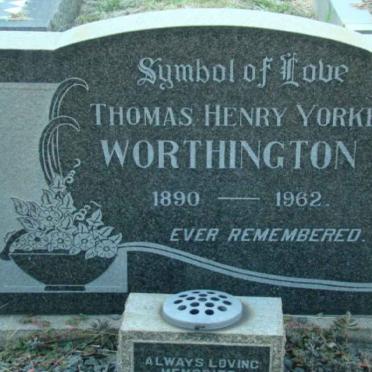 WORTHINGTON Thomas Henry Yorke 1890-1962