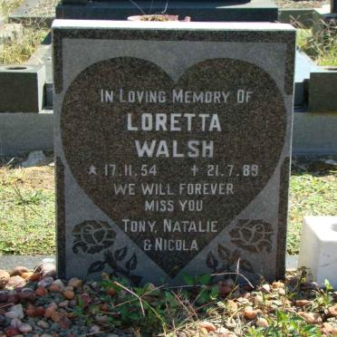 WALSH Loretta 1954-1989