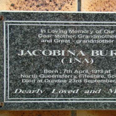 BURNS Jacobina 1913-2000
