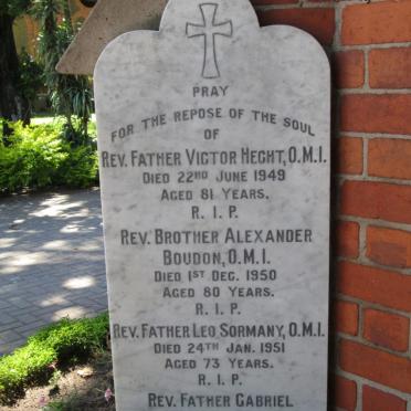 HECHT Victor -1949 :: BOUDON Alexander -1950 :: SORMANY Leo -1951 :: VIALARD Gabriel -1957