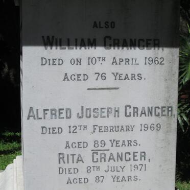 GRANGER William -1962 :: GRANGER Alfred Joseph -1969 :: GRANGER Rita -1971