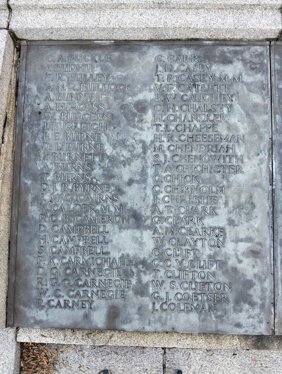 Durban Cenotaph_ 05 :: B - C Surnames